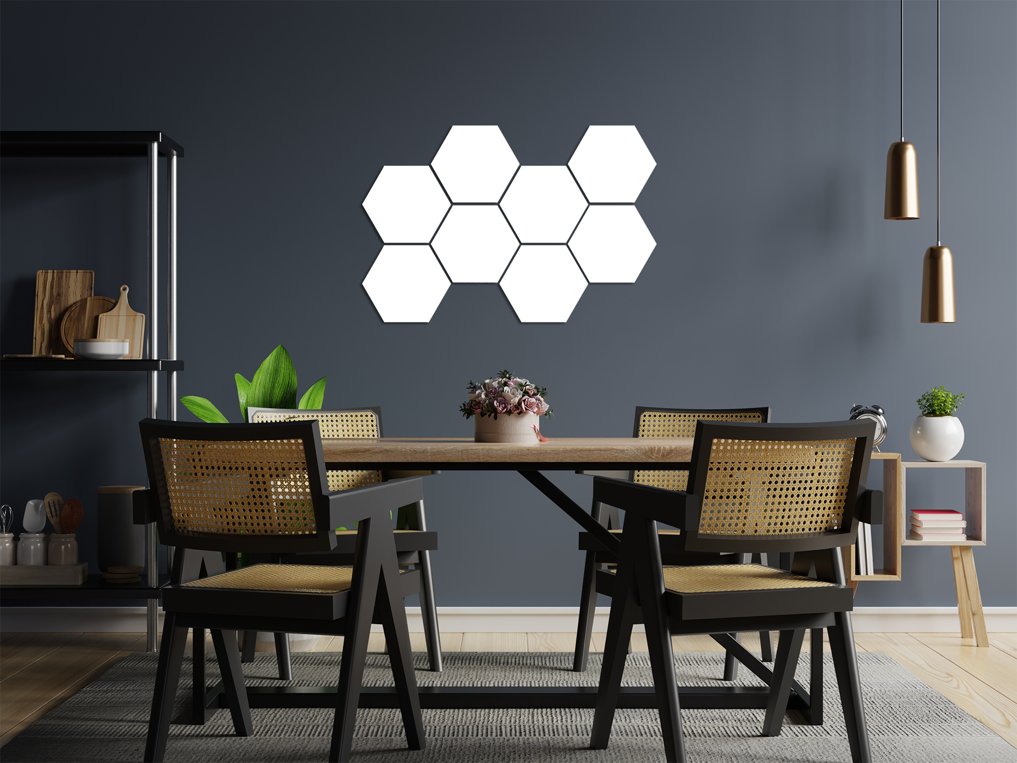 8 Fotokachel - Hexagon - Gesamtdesign