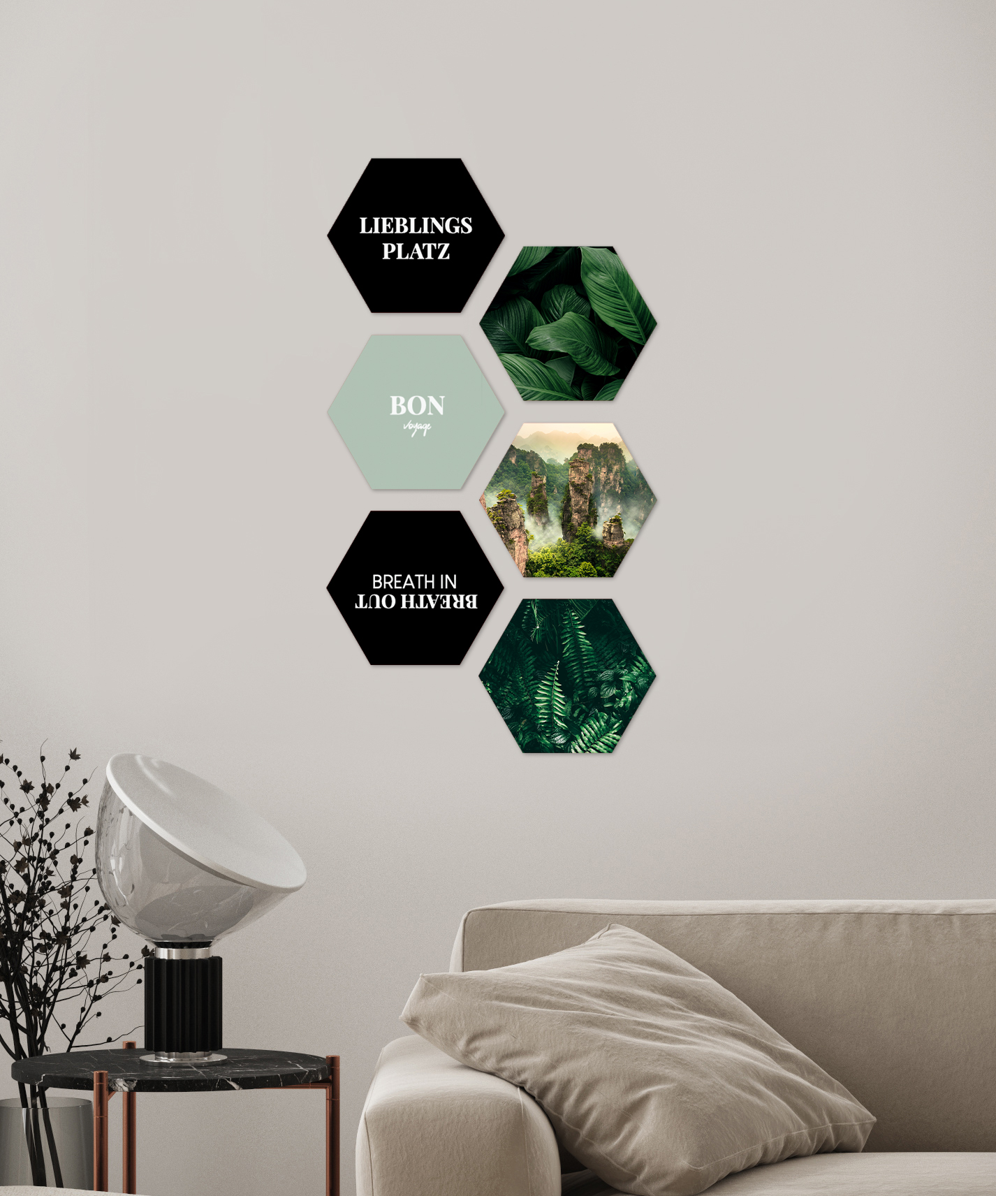 6 Fotokachel - Hexagon - Einzeldesign